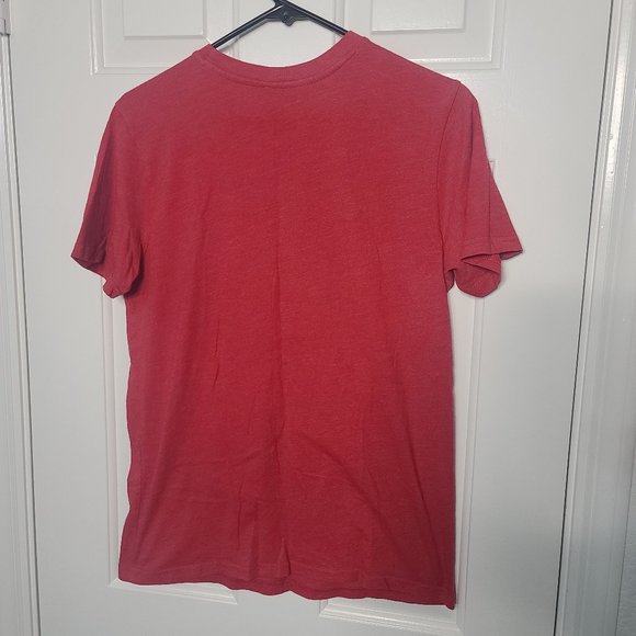 Men's Jurassic Park Logo Outlined Graphic Tee Red Medium - Picture 2 of 3